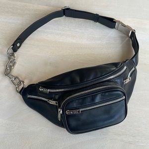 Perfect Condition Attica Black Leather Fanny Pack